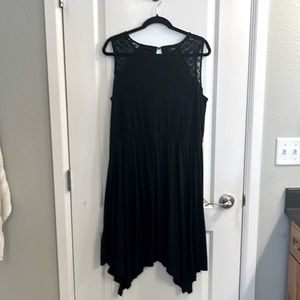 Comfortable black bohemian dress